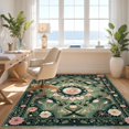 thumbnail image 3 of Design&I 2'x3' Ultra Soft Door Mat, Funky Botanical Abstract Boho Occult Wildflower Surreal Aesthetic None Fluffy Washable Easy Care Indoor rug for Bedside Entryway, 3 of 7