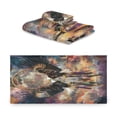 thumbnail image 2 of Wobogo White Eagles Soaring Ultra Soft 3 Pack Cotton Towel Set Includes 1 Bath Towel 1 Face Towel and 1 Washcloth for Everyday Use Lightweight and Compact, 2 of 8