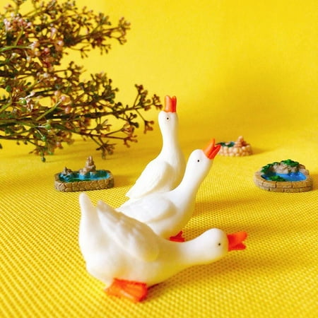 

12pcs goose/cute pond/pool/miniatures figurine/fairy garden gnome/terrarium home table decoration/crafts/diy supplies
