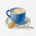 thumbnail image 2 of Nai, Danhui 15x15 White Modern Wood Framed Museum Art Print Titled - Wake Up Coffee I Linen Classic Blue, 2 of 4