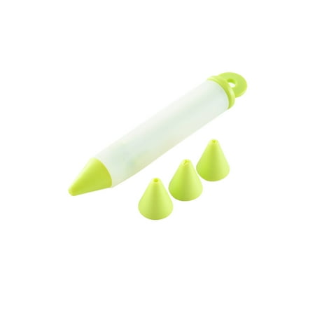 

WANYNG Bakeware Silicone Food Writing Pen Chocolate Cake Decorating Tools Cream Cup Icing Piping pen creamer gun Green