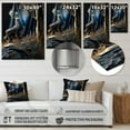 thumbnail image 4 of Designart "Golden Forest Encounter The Deer I" Landscape Forest Metal Art Living Room, 4 of 5