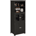 thumbnail image 1 of HOMCOM 63" Buffet with Hutch, Storage Cabinet with Adjustable Shelf, 1 of 10