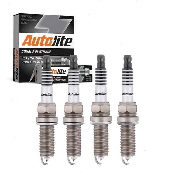 4 pc Autolite Double Platinum Spark Plugs compatible with Hyundai Accent 1.6L L4 2012-2019