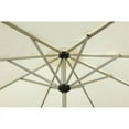 thumbnail image 2 of Pangea Home Ella Modern Aluminum and Fabric Umbrella Brush/White, 2 of 2