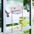 thumbnail image 5 of Automatic Bird Feeders Durability Plastic Large Transparents Seeding Container for Decks/Balconies, 5 of 8