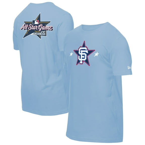 Men's New Era Light Blue San Francisco Giants 2025 MLB All-Star Game Workout T-Shirt