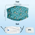 thumbnail image 4 of Cute Collie Dog Graphic Printed Cloth Face Masks Reusable Washable Adjustable for Child (5 PCS), 4 of 5
