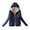 Navy, variant on Lcziwo Plus Size Down Coats for Women Lightweight Puffer Plain Coats Long Sleeve Full Zip Short Jackets Warm Hooded Winter 2025 Coats Red,L
