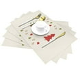 thumbnail image 2 of XMXT 6 Pcs Woven Placemats, Flat Cartoon Christmas Tree Stain Resistant Anti-Skid Placemat for Kitchen Table, 12 x 18 inches, 2 of 6