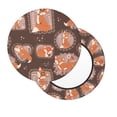 thumbnail image 2 of Bingfone Beautiful Fox Padded Round Bar Stool Cover Cushion with Elastic Fabric Round Chair Seat - Beautiful Fox, 2 of 7