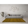 thumbnail image 3 of Ahgly Company Indoor Round Abstract Yellow Contemporary Area Rugs, 7' Round, 3 of 4
