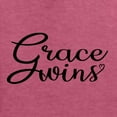 thumbnail image 5 of Wild Bobby Grace Wins Script Inspirational/Christian Unisex Crewneck Graphic Sweatshirt, Vintage Heather Red, Small, 5 of 5