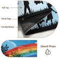 thumbnail image 6 of Colorful 2'x6' Runner Rugs for Hallway Kitchen Bedside Non Slip Washable, Blue Black Silhouettes Abstract Tree Entryway Rug Runners with Rubber Backing, Long Carpet Runner for Laundry Room, 6 of 8