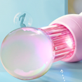 thumbnail image 4 of LNGOOR 2Pcs Bubble Machine Cute and Fun High-Elastic Smoke Bubble Wand Bubble Machine for Toddlers 1-3 Abs Unlimited Smoke Bubble Machine  Wand Bubble Gun Pink&Blue Combination 12, 4 of 4