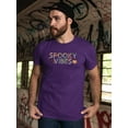 thumbnail image 2 of Spooky Vibes. Halloween Quote T-Shirt Men -Image by Shutterstock, Male 4X-Large, 2 of 4