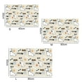 thumbnail image 3 of CBFFDC Dog Placemat Pet Mat Clear Printing Fast Water Absorption Fake Leather Cartoon Pattern Dog Food Supplies, 3 of 7