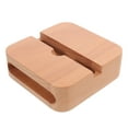 thumbnail image 6 of WEUVEB Beige Wooden Phone Holder Amplifier Stand Desktop Mobile Speaker Sound Amplifier, 6 of 6