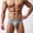 Gray, variant on ZQUUVOU Men's Briefs Modal Blend Solid Color Breathable Low Waist Underwear (Coffee,XL)