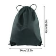 thumbnail image 2 of 210d Polyester Drawstring Bag Sports Shoulder Drawstring Backpack Storage Drawstring Pocket(One Size,C), 2 of 2