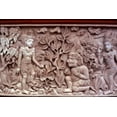 thumbnail image 2 of Satushek, Steve 18x13 Black Ornate Wood Framed with Double Matting Museum Art Print Titled - Indonesia, Bali Temple stone carvings, 2 of 4