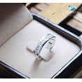 thumbnail image 3 of Princess Cubic Zirconia / Sterling Silver 925 Ring / Rhodium plated Nickel-Free / MadDuckJewels RG1435 / Thailand Jewelry, 3 of 4
