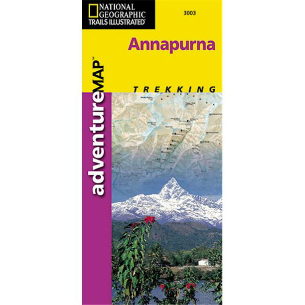 National Geographic AD00003003 Carte de Annapurna