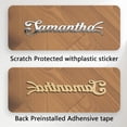 thumbnail image 3 of Custom car Stickers,Custom Stainless Steel Car Stickers, Personalized Name & Text Emblem, Waterproof Metal Decal for Cars, Vans, Boats, Bicycles, Refrigerators, Walls & Doors, 3 of 6