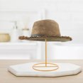 thumbnail image 4 of unbranded Exhibidor Dorado Para Sombreros Con Compacto Para Uso En Y Vintage, 4 of 8