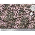 thumbnail image 3 of Soimoi Satin Silk Fabric Leopard & Tiger Animal Skin Print Fabric by Yard 42 Inch Wide, 3 of 3