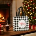 thumbnail image 6 of FastXmas Christmas Tote Bags with Handles,7.8 x 7.8 Inch Reusable Gift Bag, Grocery Shopping Bag,Christmas Style Non-Woven Foldable Storage Bags and Waterproof Bag for Christmas,Party,Shopping, 6 of 6
