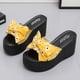 thumbnail image 5 of Amzcrzy Zapatos de mujer,Zapatos de mujer,Zapatillas de mujer, Sandalias con lazo y flores de boca de pez para mujer, cómodas zapatillas de suela gruesa Sandalias Mujer Zapatillas De Casa, 5 of 9