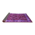 thumbnail image 2 of Ahgly Company Indoor Square Oriental Purple Industrial Area Rugs, 3' Square, 2 of 4