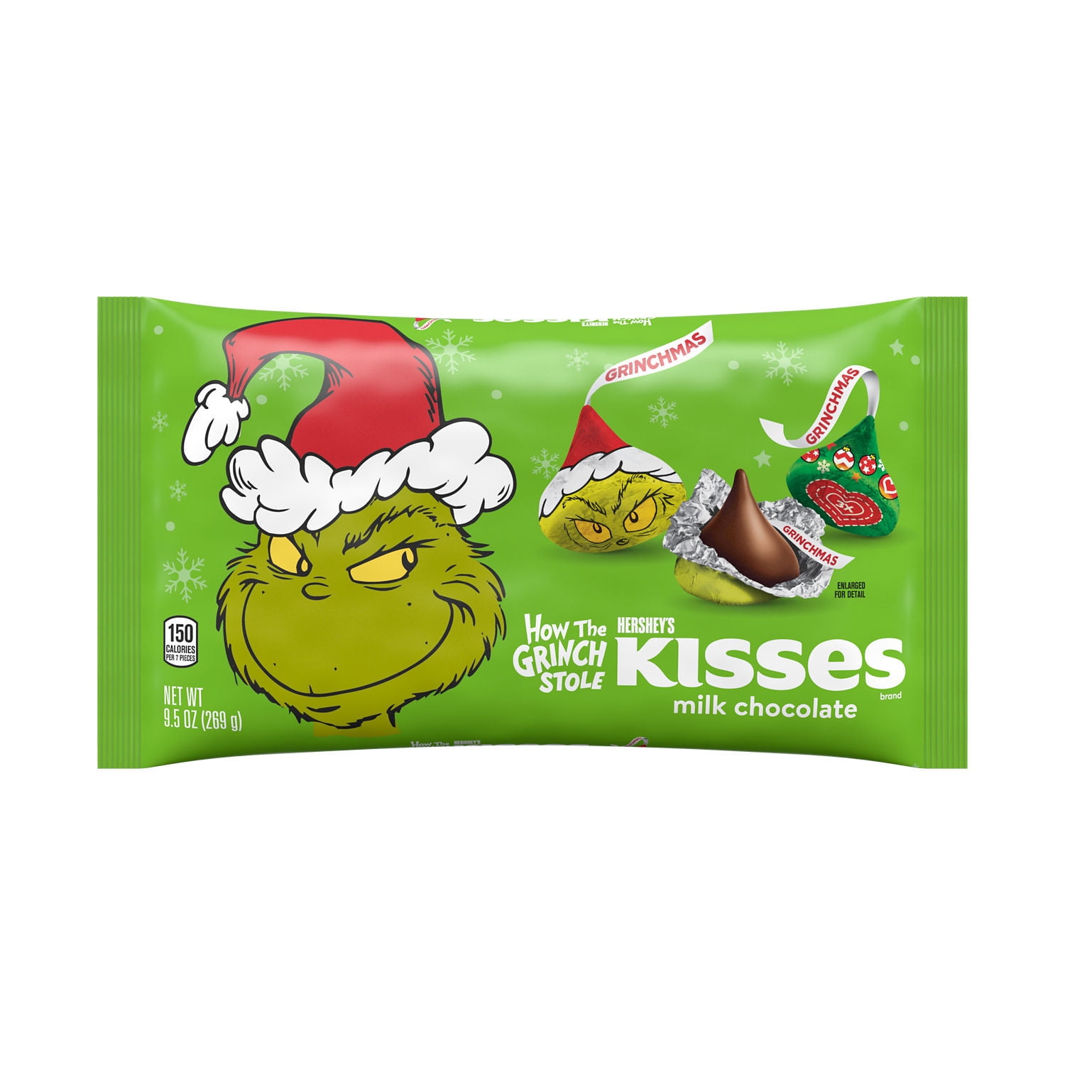 【します】 HERSHEY'S Hersheys Grinch Milk Chocolate Kisses Limited Edition ...