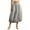 Grey, variant on Gupgi Women Bubble Long Skirts Elegant Elastic Waist Balloon Ruffle Skirts Solid Color Casual Flowy Beach Puff Skirts