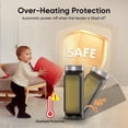thumbnail image 4 of Calentador y ventilador N NUTROMO 2 en 1 de 1500 W para uso en interiores, 4 of 8