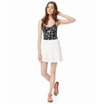 thumbnail image 3 of Aeropostale Jupe Mini Patineuse à Œillets pour Femmes, Blanc Cassé, Juniors, Moyen, 3 of 3