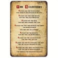 thumbnail image 2 of 1pc, Vintage Tin Sign The Beatitudes Wall Décor - Scripture Wall Décor - Christian Wall Art For Home Or Office Decore, Inspirational Verse Poster For Spiritual - Metal Plaque (8''X12''/20cm*30cm), 2 of 6