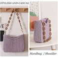 thumbnail image 7 of Straw Woven Shoulder Bag for Women Summer Beach Travel Crossbody Handbag Classics Satchel Purse, 7 of 7