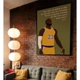 thumbnail image 3 of LOLUIS Inspirational Quotes Wall Art, Sports Motivational Art Print Decor Gifts for Home Office, Basketball Superstar Poster (Unframed 24"x36"), 3 of 5