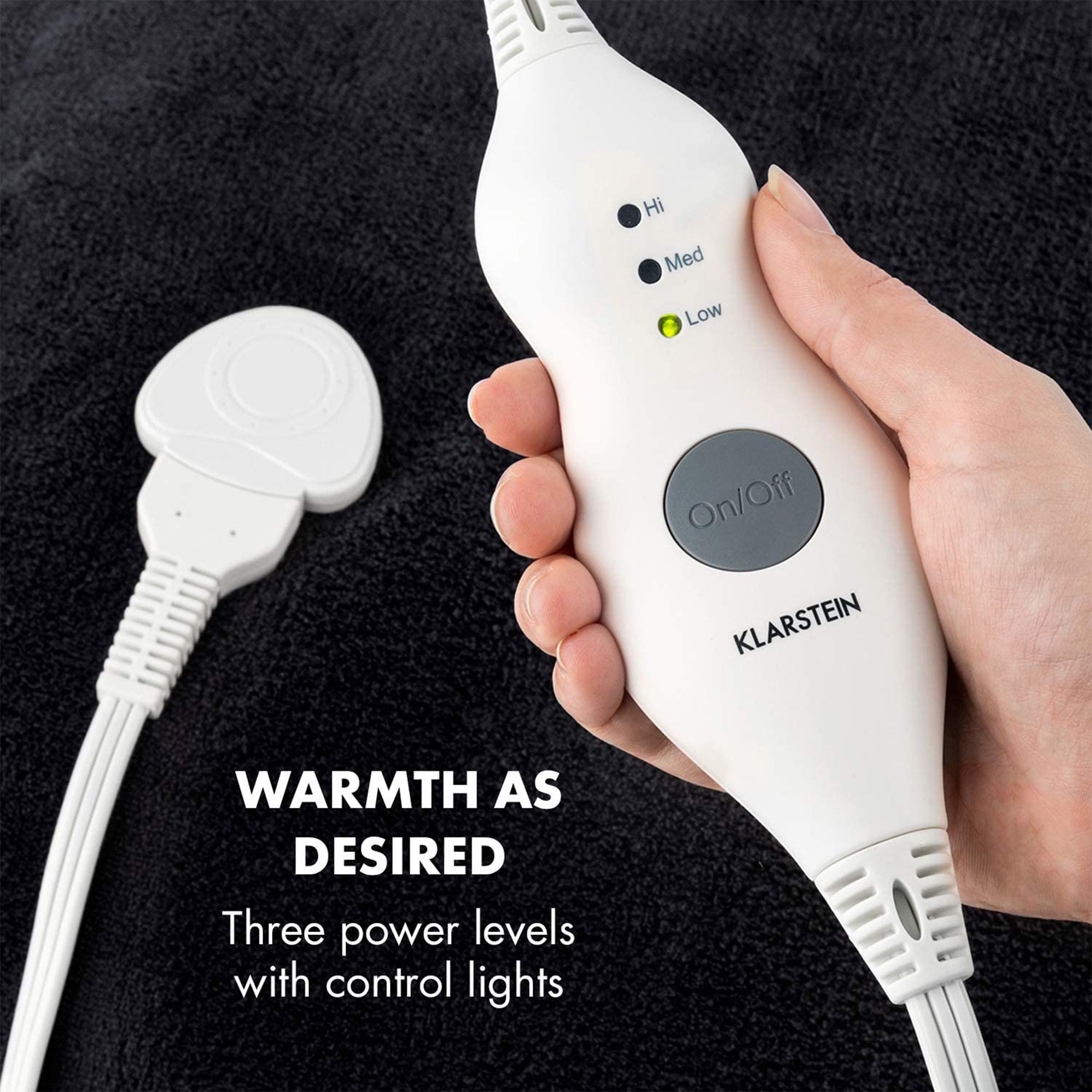 KLARSTEIN Dr Watson 70 x 50 Heated Electric Plush Blanket with 3 Heat  Settings, Beige - Walmart.com