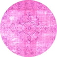 thumbnail image 1 of Ahgly Company Indoor Round Persian Pink Traditional Area Rugs, 3' Round, 1 of 4