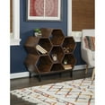 thumbnail image 2 of Coram Honeycomb Bookcase, Hazelnut, 2 of 4