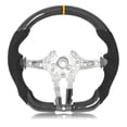 thumbnail image 2 of Volante de coche, volante de fibra de carbono, volante plano, volante automotriz, confiable y duradero, 2 of 9