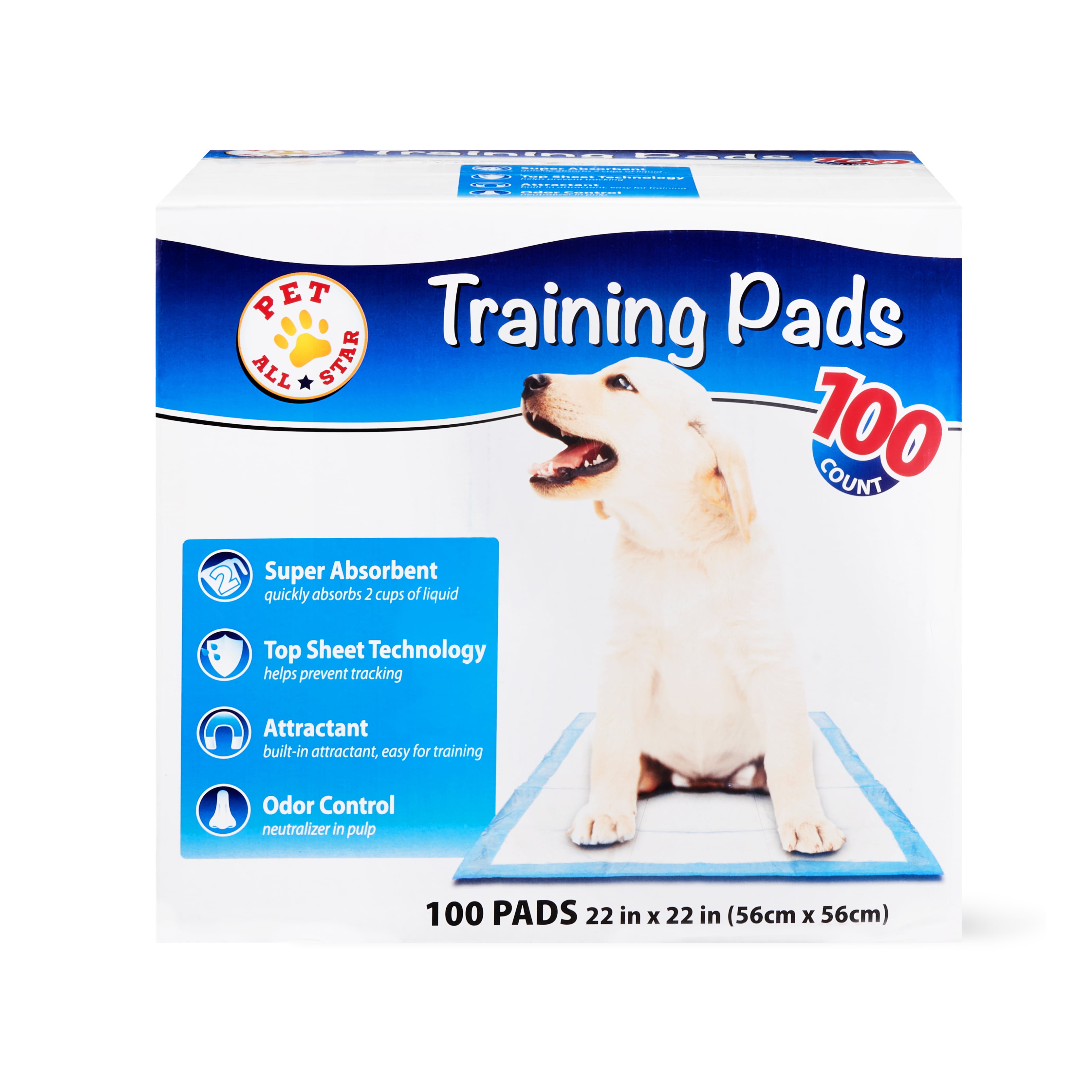 Pet All Star Training Pads, 22 in x 22 