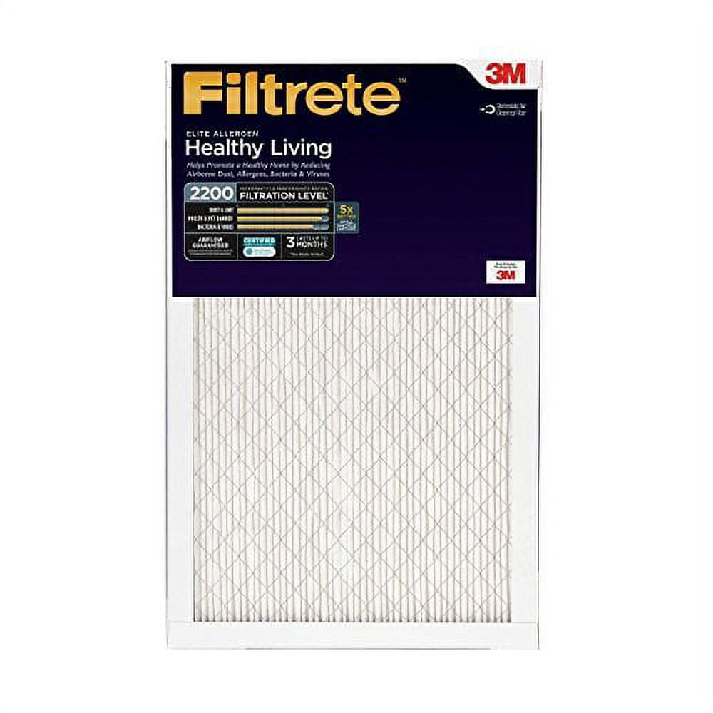 Filtrete MPR 2200 16 x 25 x 1 Elite Allergen Reduction HVAC Air Filter, 3-Pack