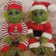 thumbnail image 3 of The Grinch Christmas Plush Doll Reborn Baby Grinch Stuffed Toy Gift, 3 of 4