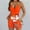 Orange, variant on (clearance Sale)MSJUHEG Two Piece Sets Tank Tops Shorts for Women Set Shorts Set Sleeveless Vest Top Suit Shorts Two Set Floral Print Basic Tank Top & Shorts Set with Belt Lounge Sets Pink 2 M