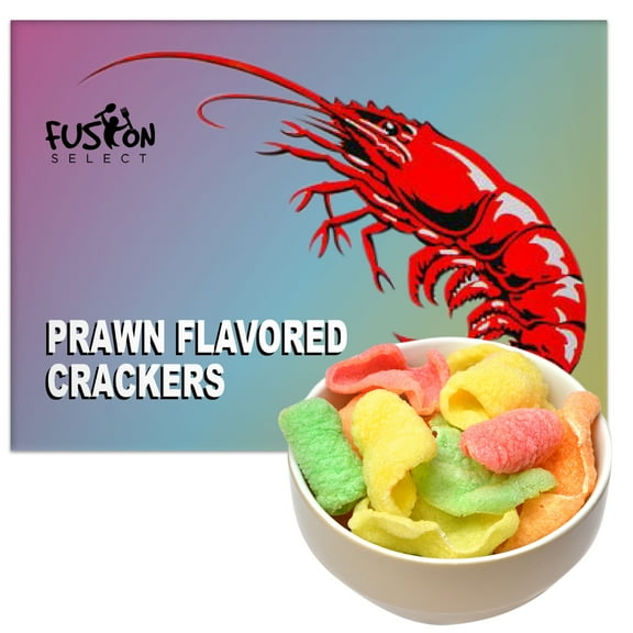 Fusion Select Uncooked Prawn Crackers - Multi-Colored Shrimp Chips, 1 Pk