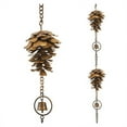 thumbnail image 3 of Pine Cone Shaped Rain Chain,  Pine Cone Decorative Hanging Chain, Metal Iron Bells, 3 of 4